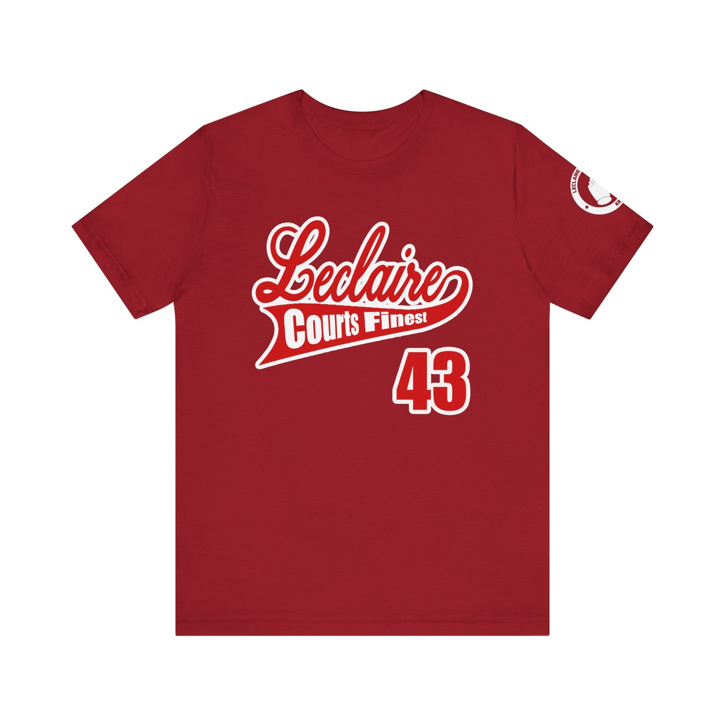 LeClaire Courts Finest Short Sleeve Tee - Casual Unisex T-Shirt for Sport Lovers