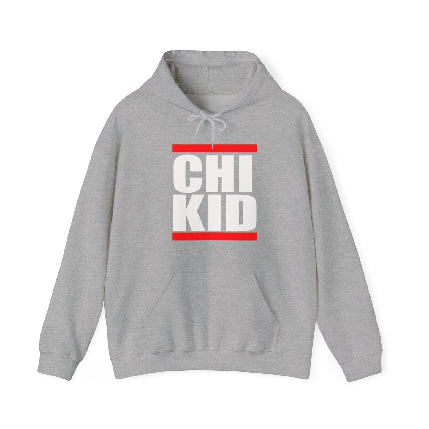Chi Kid Hoodie — Bold Streetwear Pullover with Red Accent
