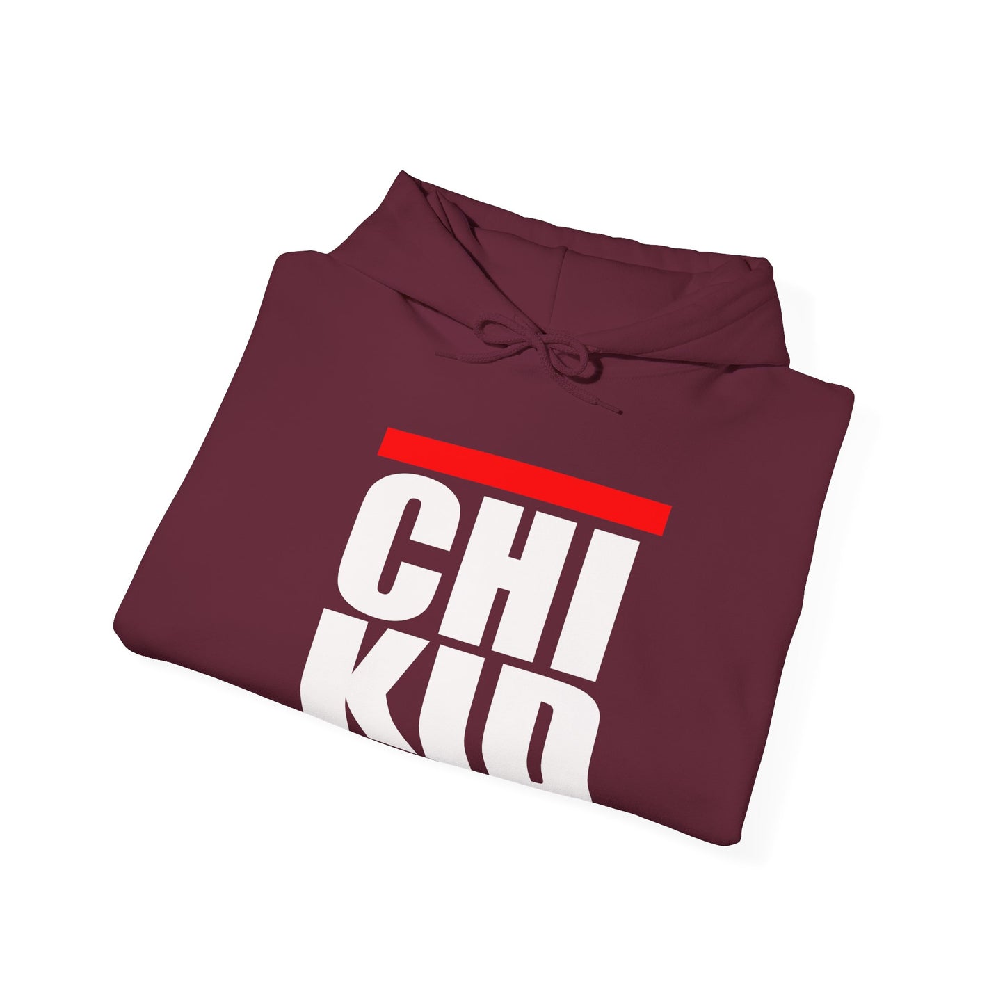 Chi Kid Hoodie — Bold Streetwear Pullover with Red Accent