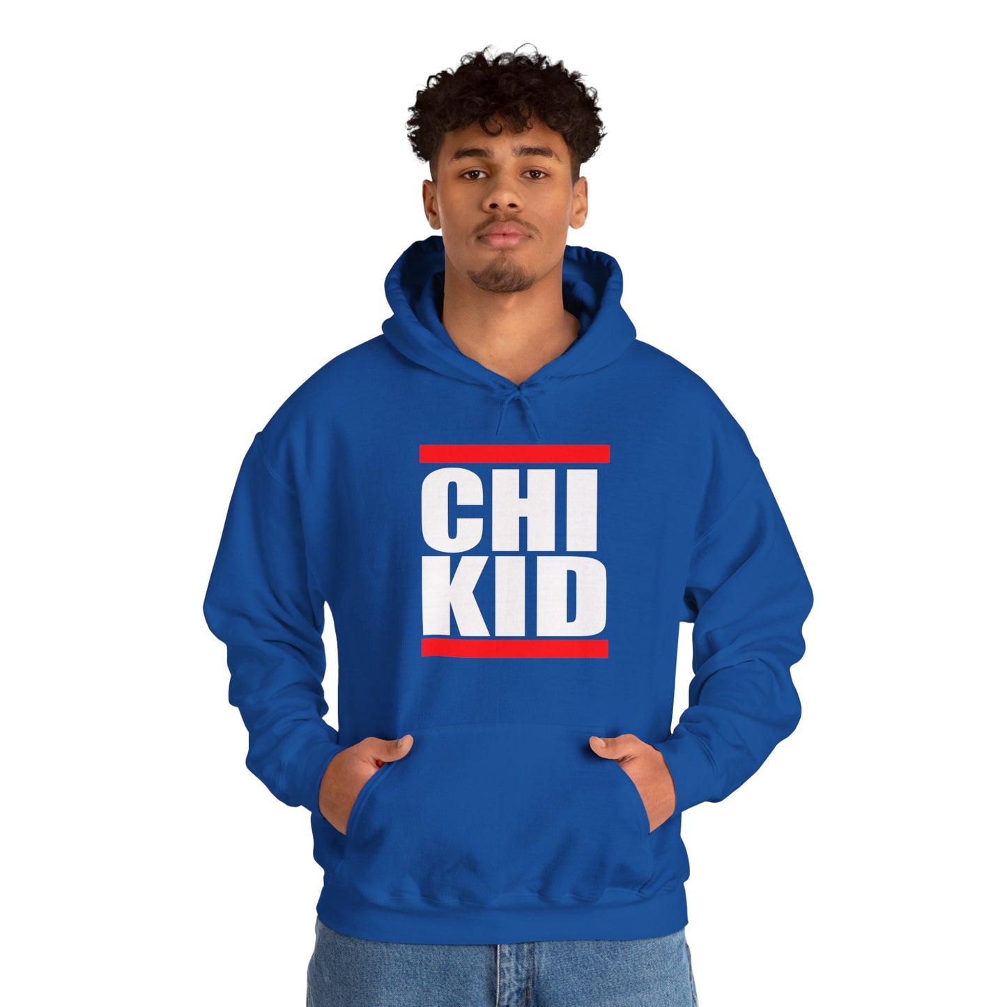 Chi Kid Hoodie — Bold Streetwear Pullover with Red Accent