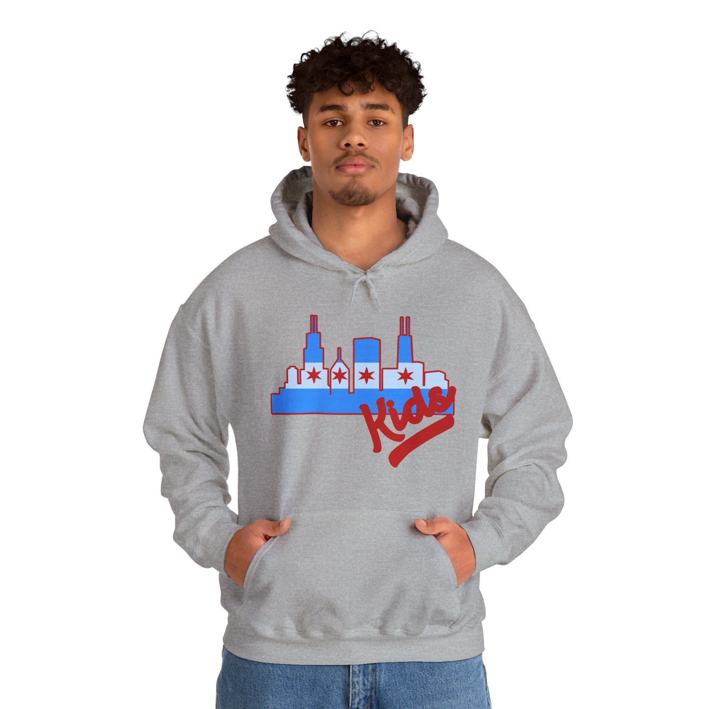 Chicago Kids Hoodie — Retro Skyline Graphic “Chicago Kids” Streetwear