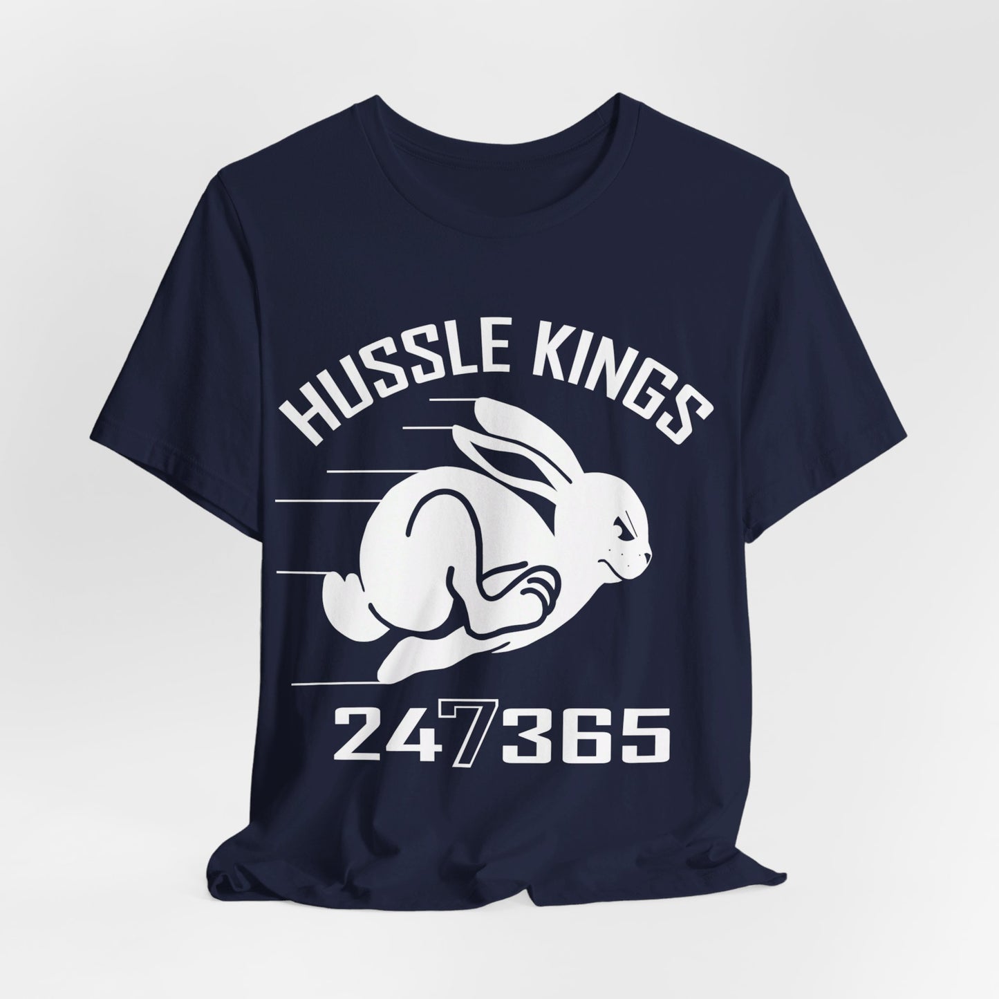 HUSSLE KINGS 24/365 LARGE MONOGRAM TEE