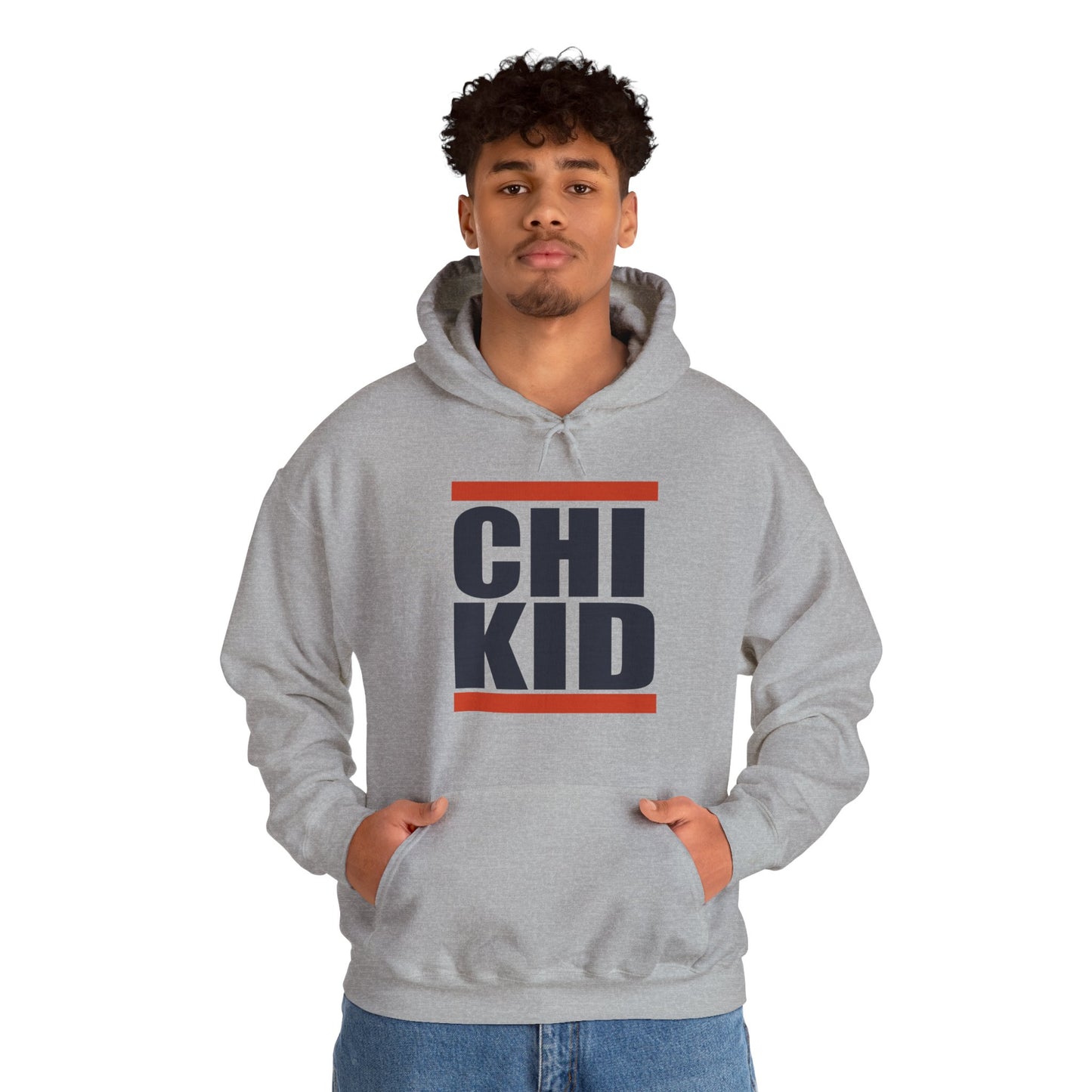 Chi Kid Hoodie — Retro Block Letter Chicago Pride Pullover