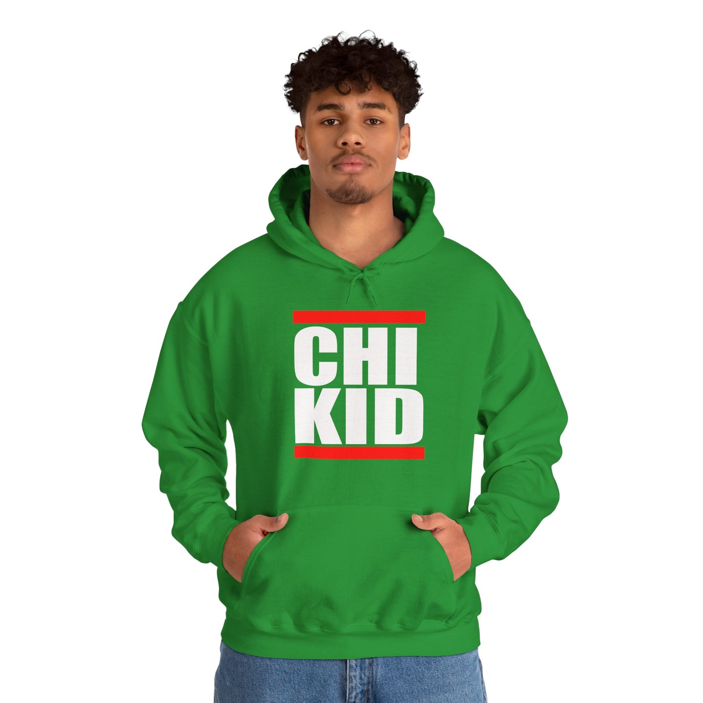 Chi Kid Hoodie — Bold Streetwear Pullover with Red Accent