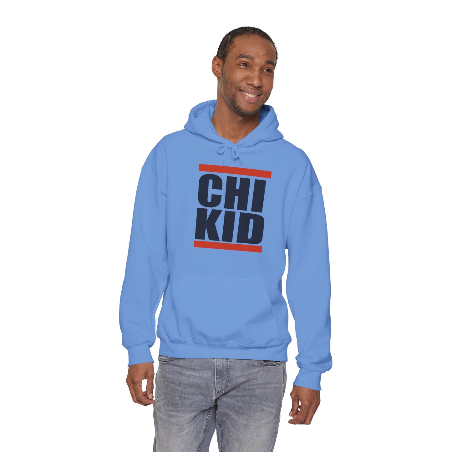 Chi Kid Hoodie — Retro Block Letter Chicago Pride Pullover