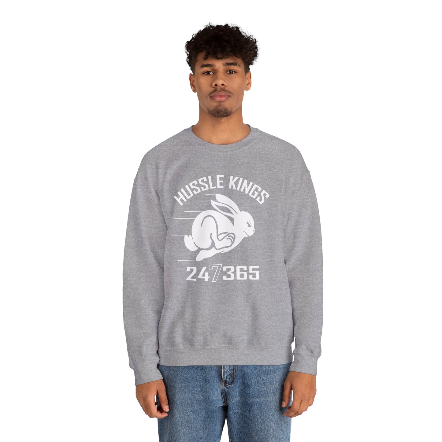 HUSSLE KINGS 24/365 MONOGRAM SWEATSHIRT