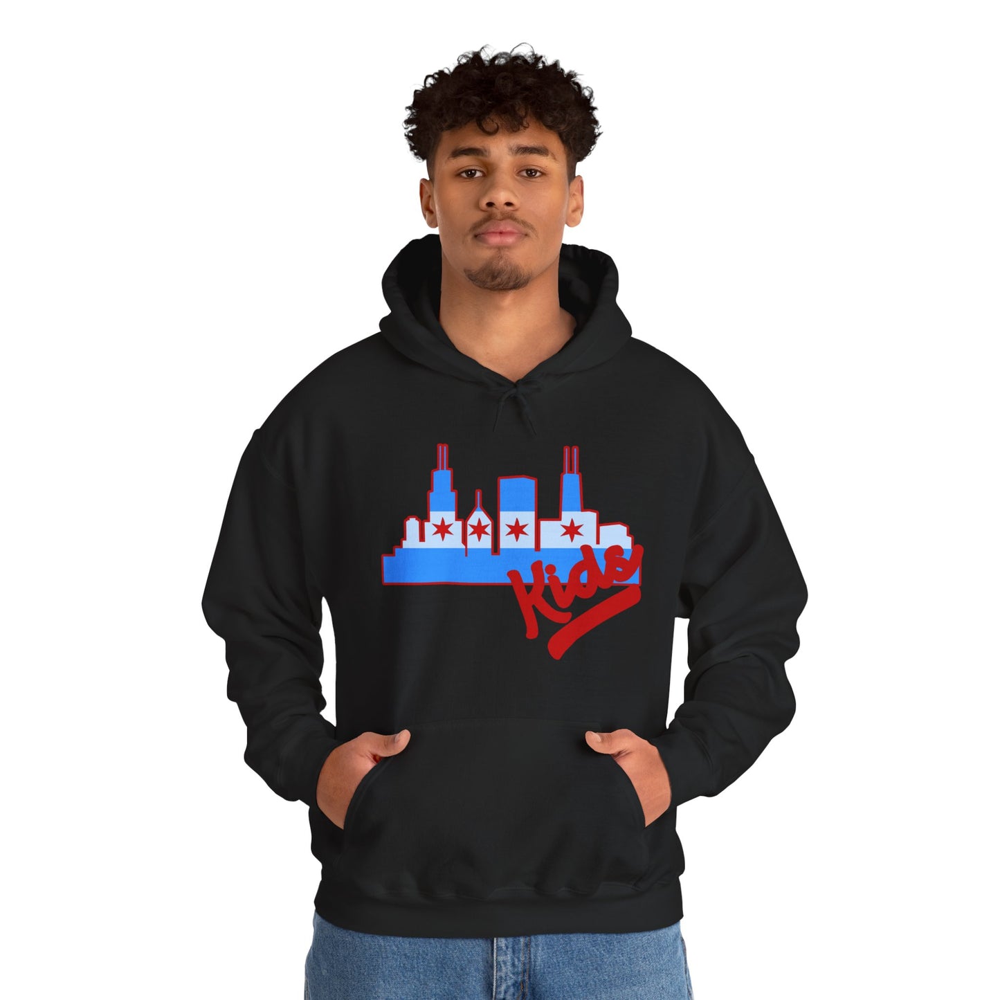 Chicago Kids Hoodie — Retro Skyline Graphic “Chicago Kids” Streetwear